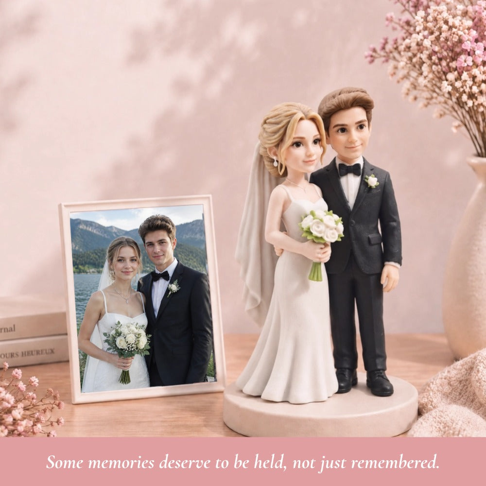 Custom Full-Color 3D Printed Figurine from Photo, Personalized 3D Character Keepsake