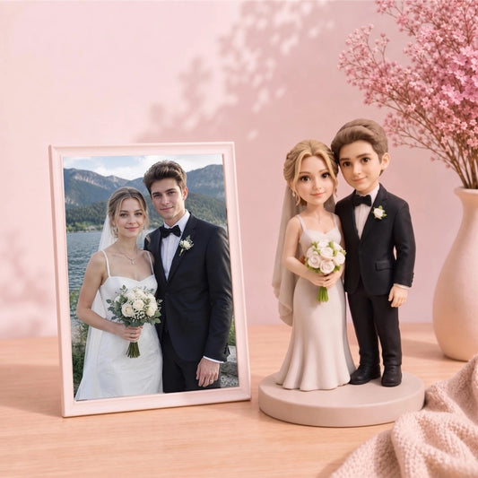 Custom Full-Color 3D Printed Figurine from Photo, Personalized 3D Character Keepsake