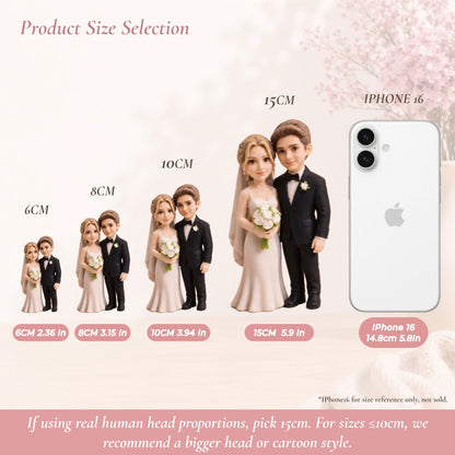 Custom Full-Color 3D Printed Figurine from Photo, Personalized 3D Character Keepsake