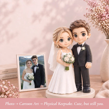 Custom Full-Color 3D Printed Figurine from Photo, Personalized 3D Character Keepsake