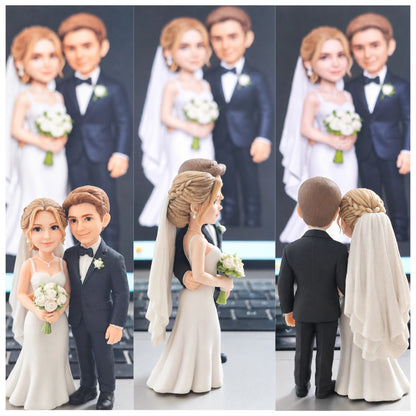 Custom Full-Color 3D Printed Figurine from Photo, Personalized 3D Character Keepsake