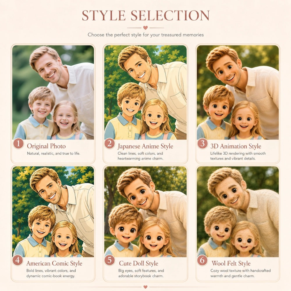 Personalized Rotating Solid Wood Photo Frame with LED Lights, Double-Sided Display for Two 6-Inch Photos