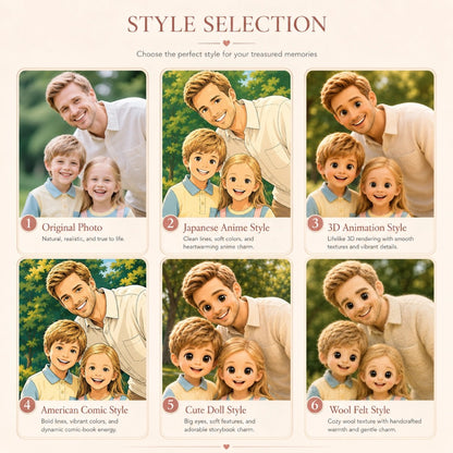 Personalized Rotating Solid Wood Photo Frame with LED Lights, Double-Sided Display for Two 6-Inch Photos